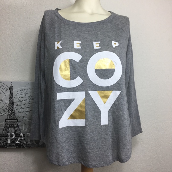 Aeropostale Cozy Top, Grey, YLg - Picture 9 of 9